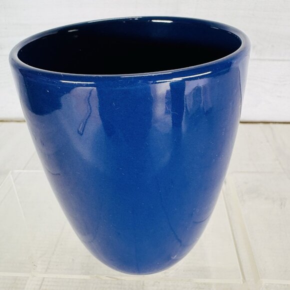 Corelle Coordinates OCEAN BLUE Solid Cobalt Stoneware 12oz Coffee Cup Mugs Set 4 - Picture 14 of 16